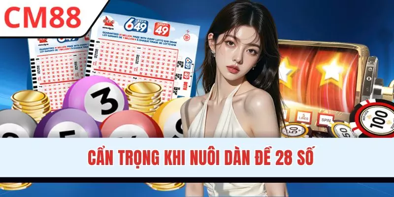 Chú ý cần thiết khi chốt dàn đề 28 số